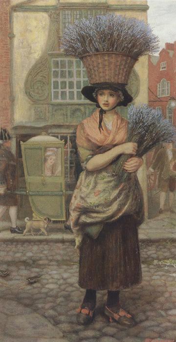 Arthur Hughes Sweet Lavender (mk37) oil painting image
